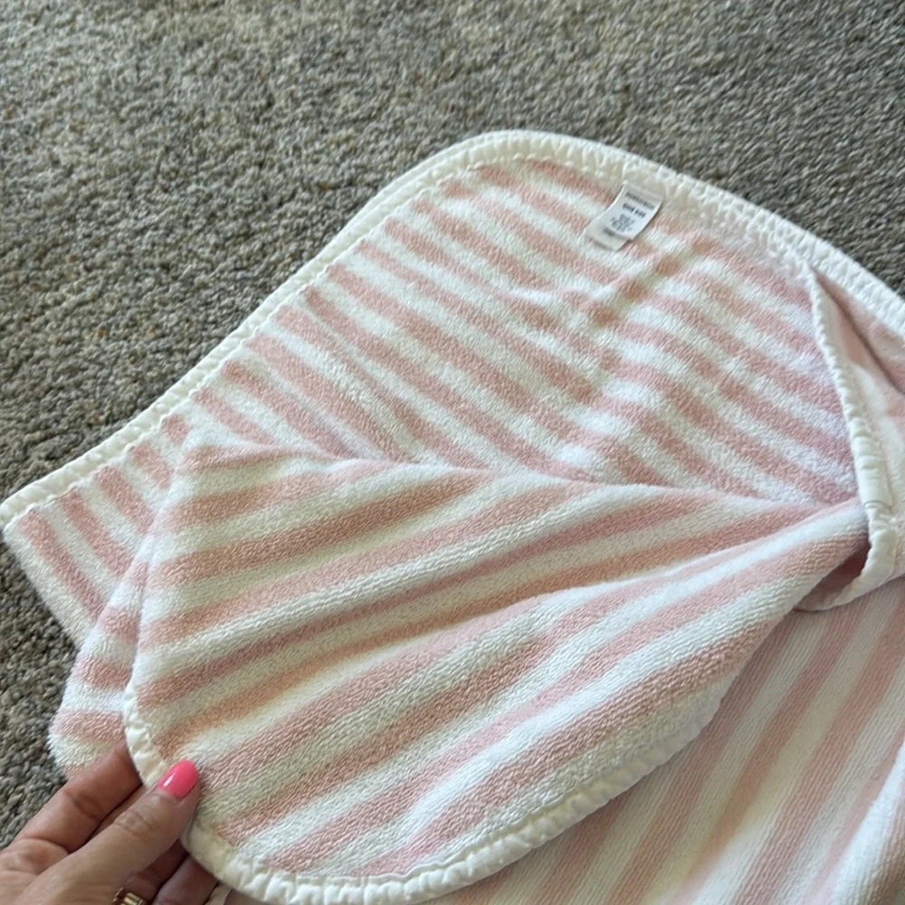 Nordstrom Bunny Striped Hooded Bath Towel
